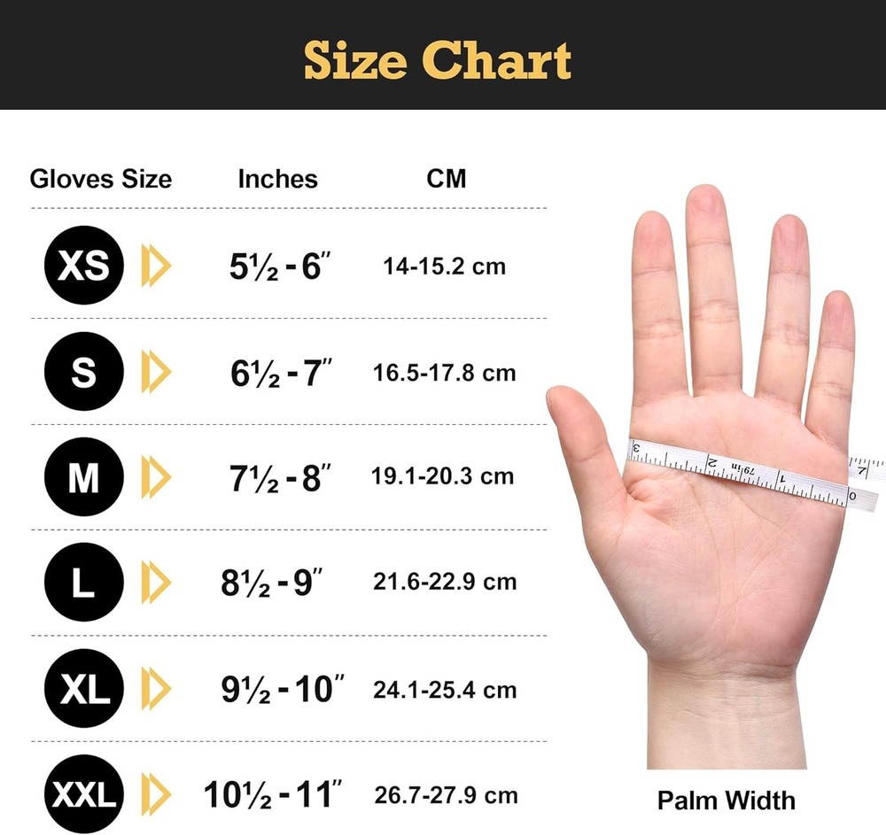 Black Nitrile Exam Gloves - 6-mil Thickness (M, 100ct)