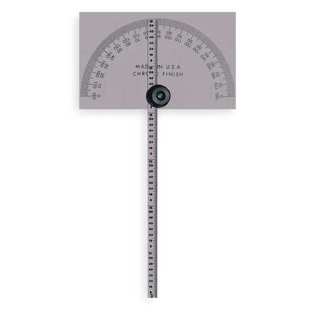 Mitutoyo 968-203 Protractor,Rectangular,6 In,1/64 Grad