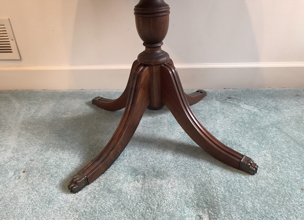 Regency Style Mahogany Drum Pedestal Table