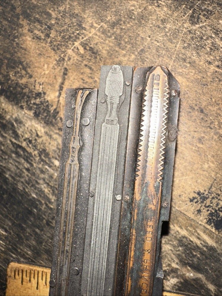Printing Blocks ( Old Speciality Tools ) Type Cut Blocks