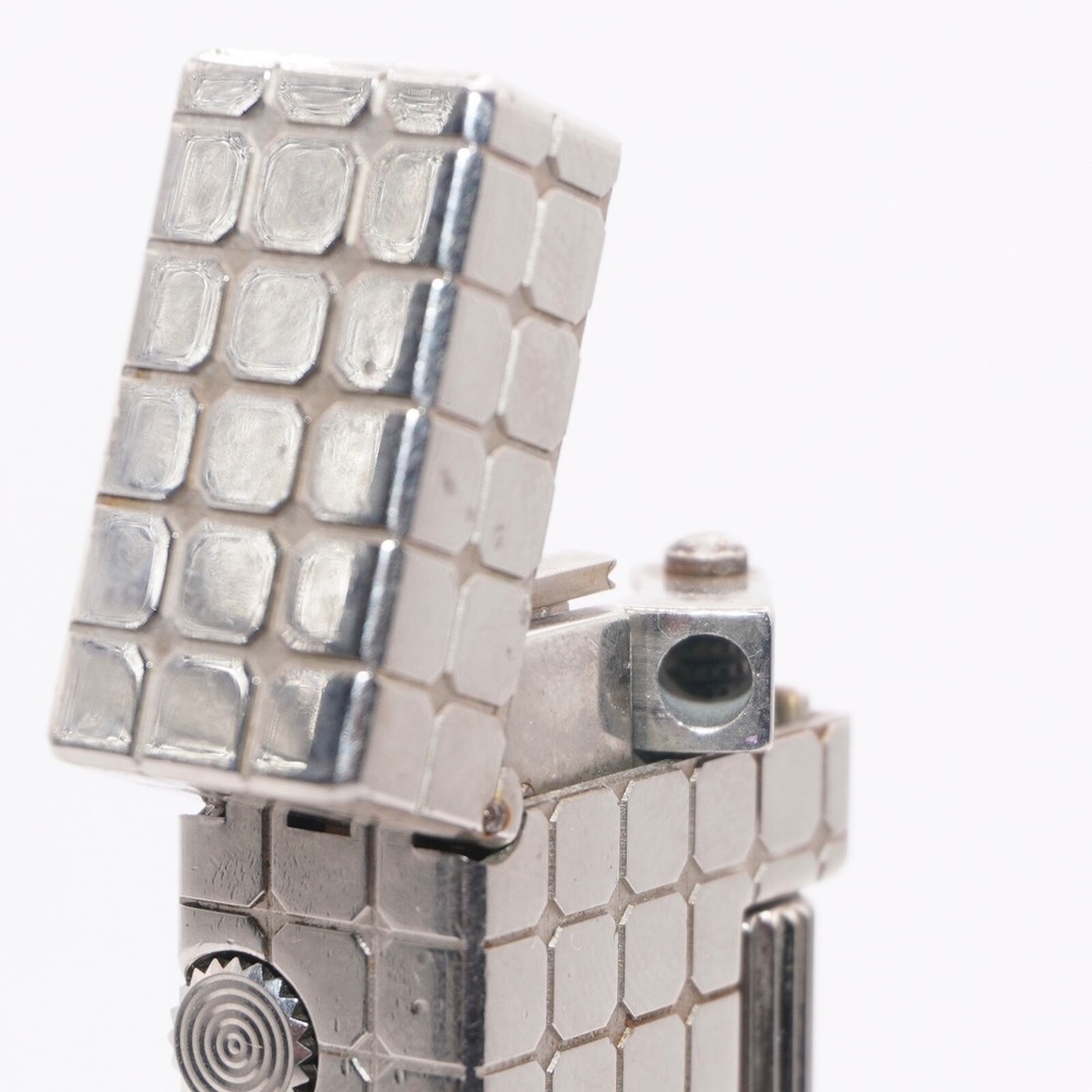 Dunhill Lighter Silver Pave Pattern with Accessories - Ultrasonically Cleaned