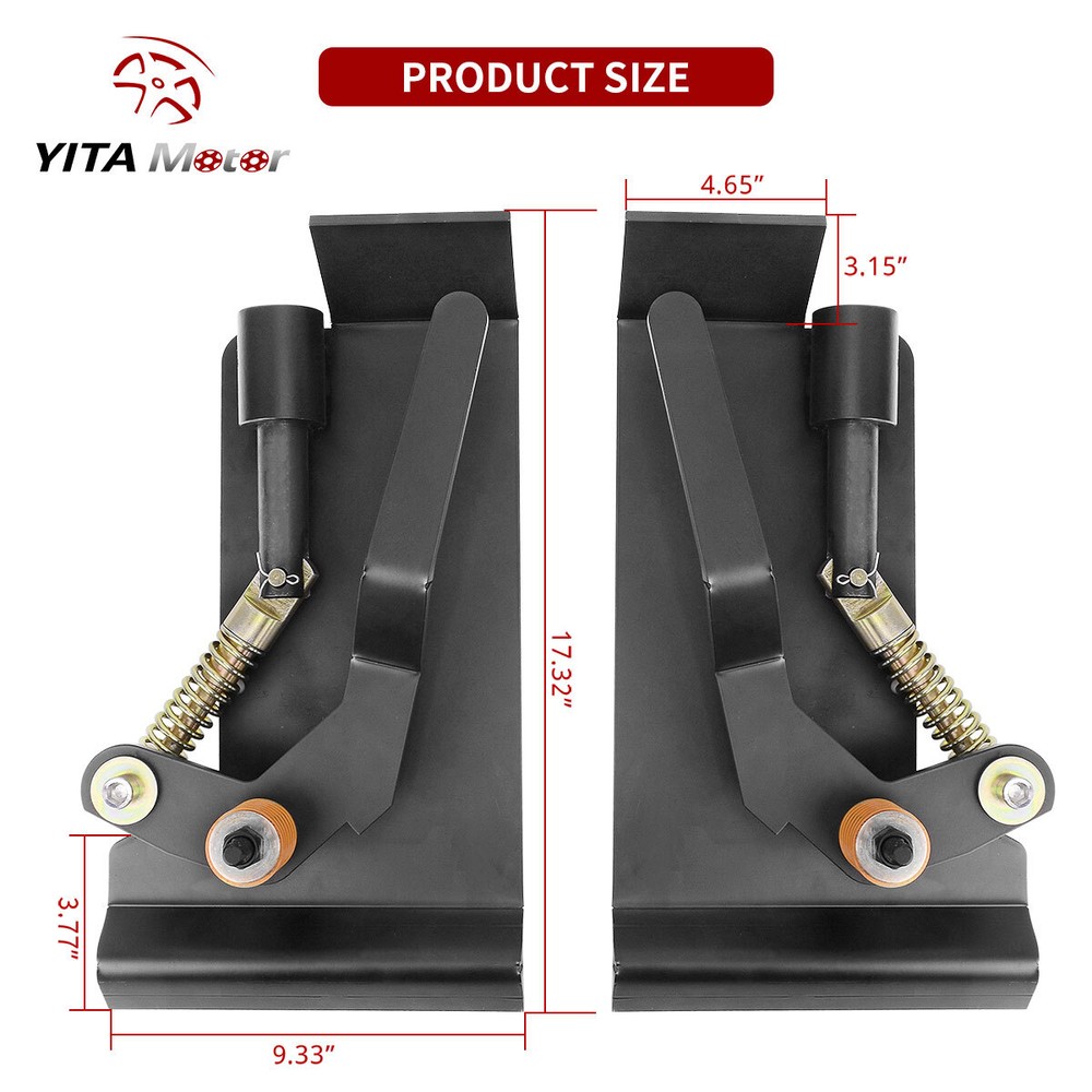 Latch Box Quick Conversion Adapter Weld On Skid Steer Loader Plate Attachment
