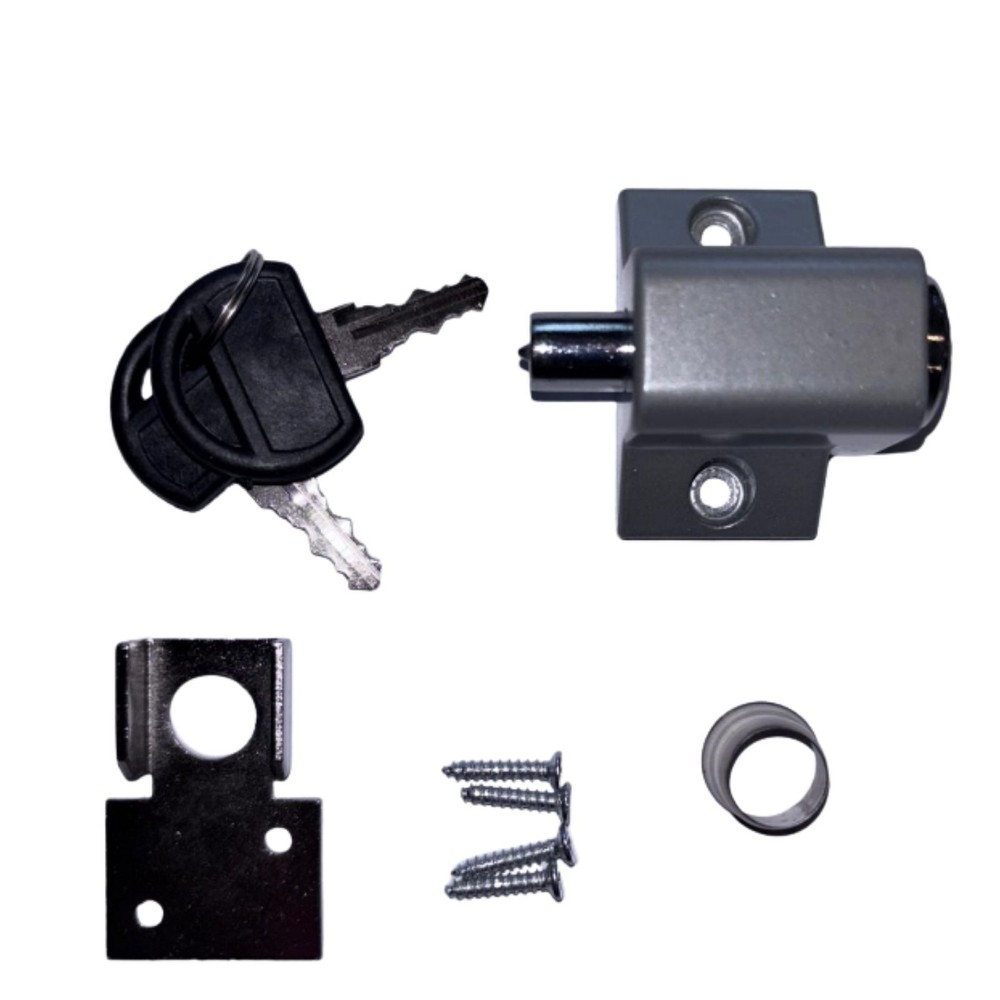 TradeBase Mini Push Lock Window | Door | Silver Grey |Bulk 10 Pack