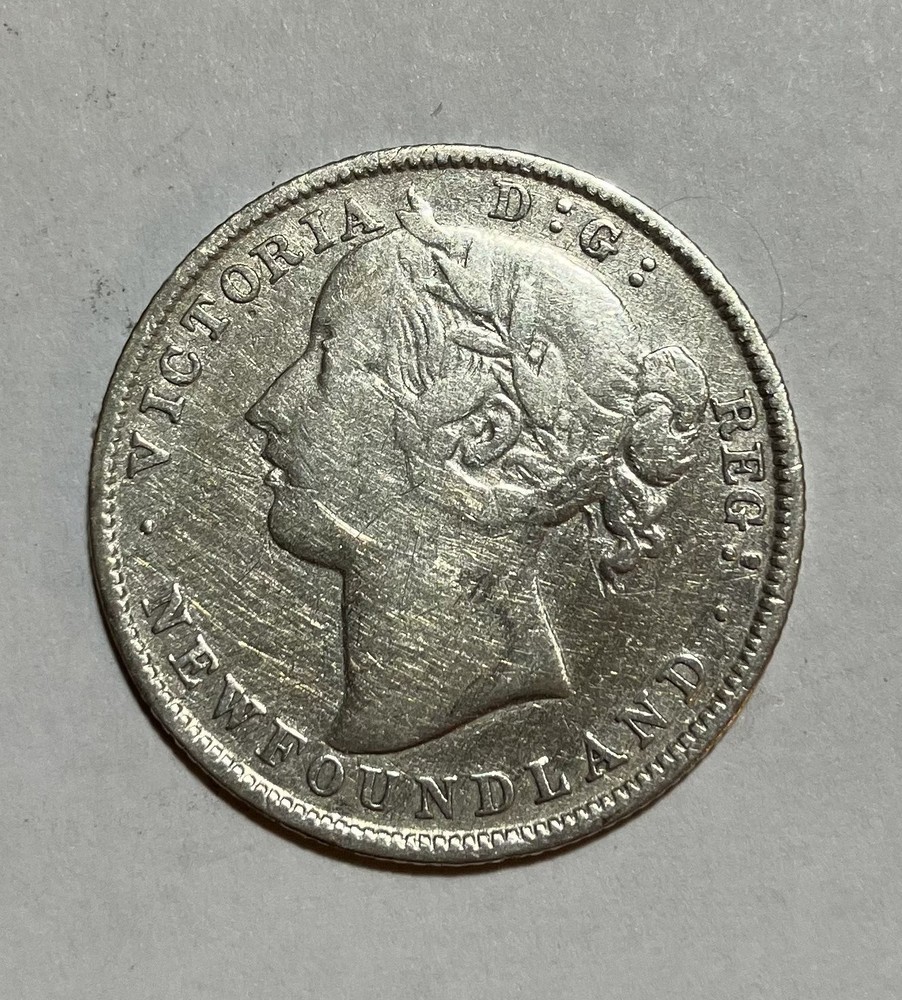 1885 Newfoundland Silver 20 Cents