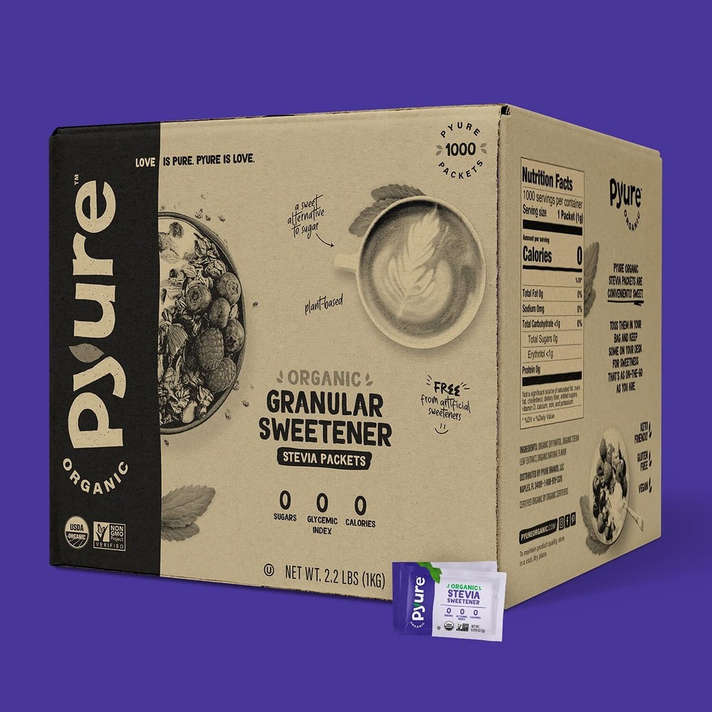 Organic Stevia Packets | Granulated Sugar Packets - White Sugar Substitute | ...