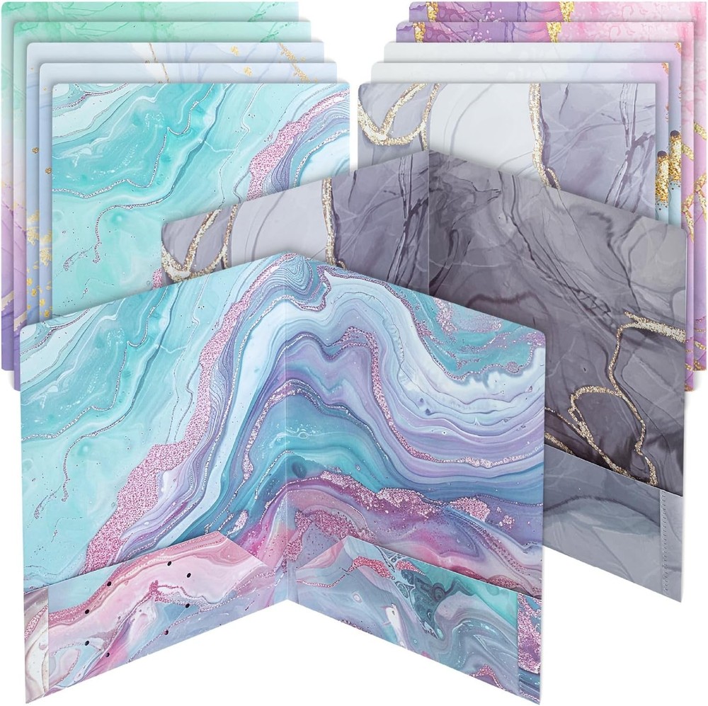 - Plastic Folders W/ Pockets 5 pcs Assorted Colors Folders W/ Pockets