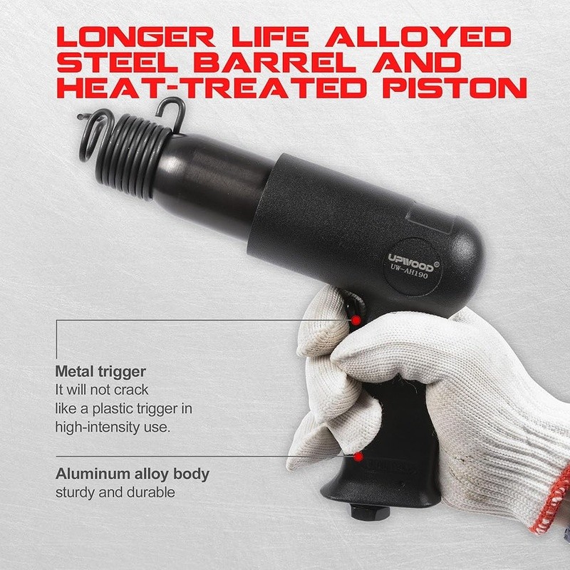 UW-AH190 Medium Barrel Air Hammer Kit with Quick C