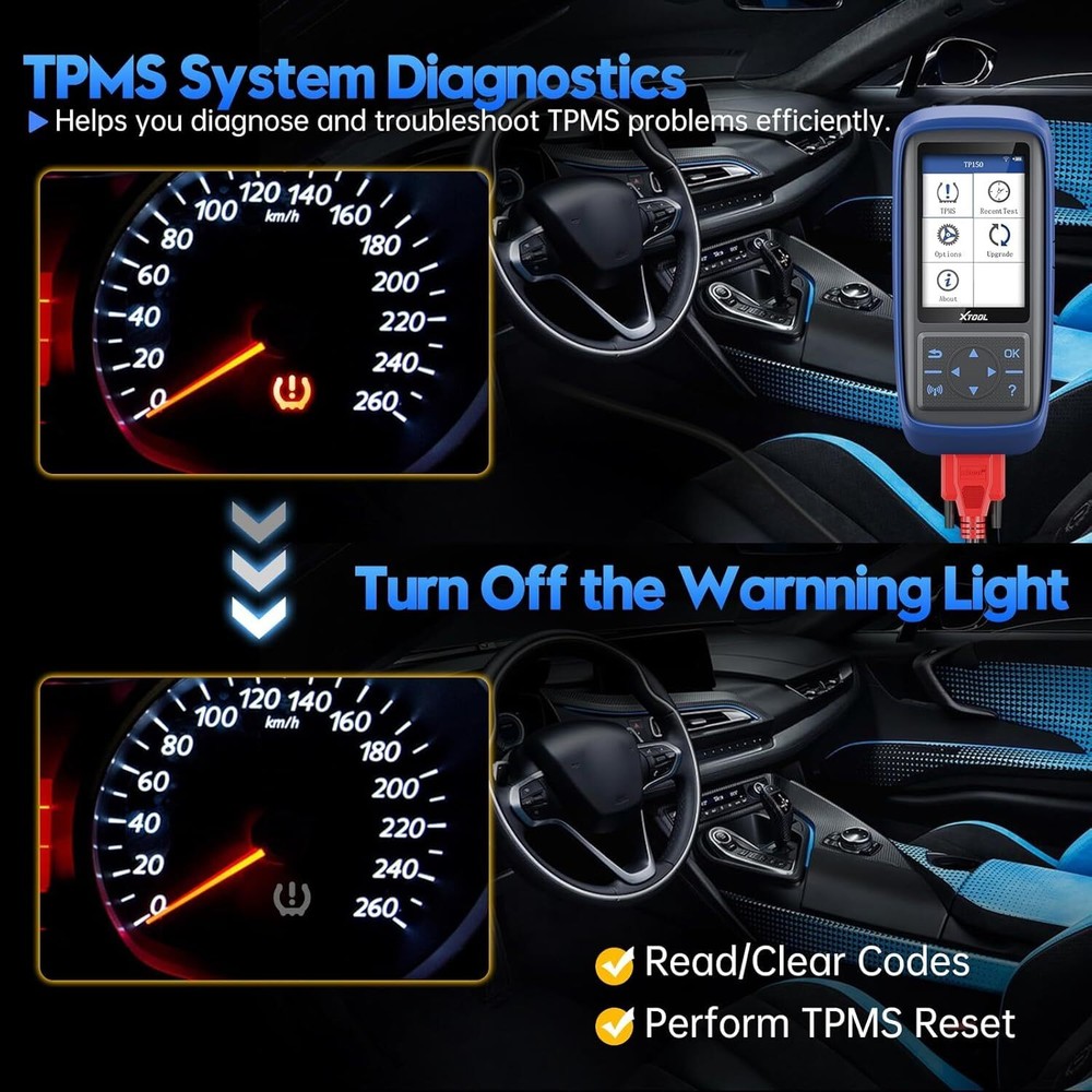 USED XTOOL TP150 Tire Sensor Programmer TPMS Relearn Activate Diagnostic Tool