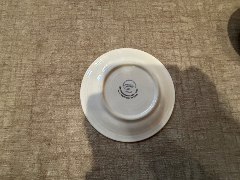 Fiesta Christmas Tree 4 piece place setting by Cuthbertson. Rare.