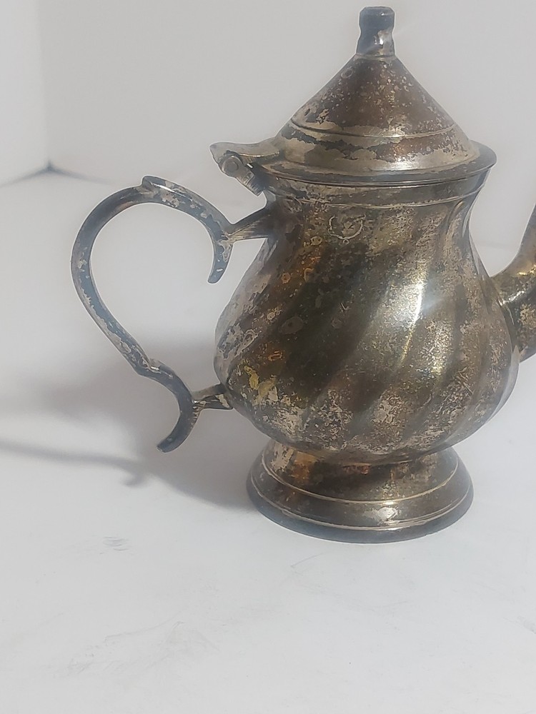 Vintage Silver Plate Miniature Tea Set