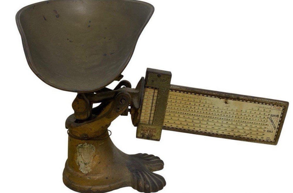 Vintage Superb Computing Scale Cast Iron Antique General- Candy Store Scale