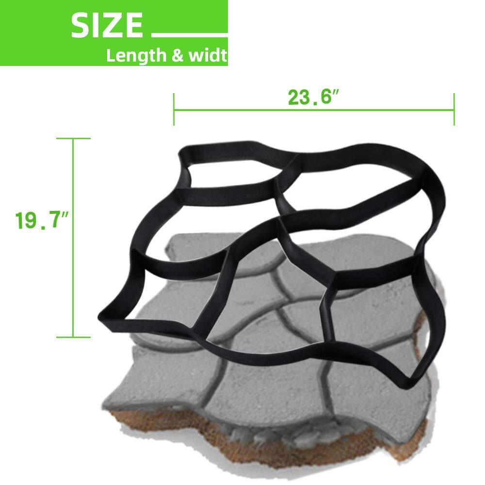 Oversized Walk Maker Mold Reusable Concrete Stepping Stone Paver DIY Tool
