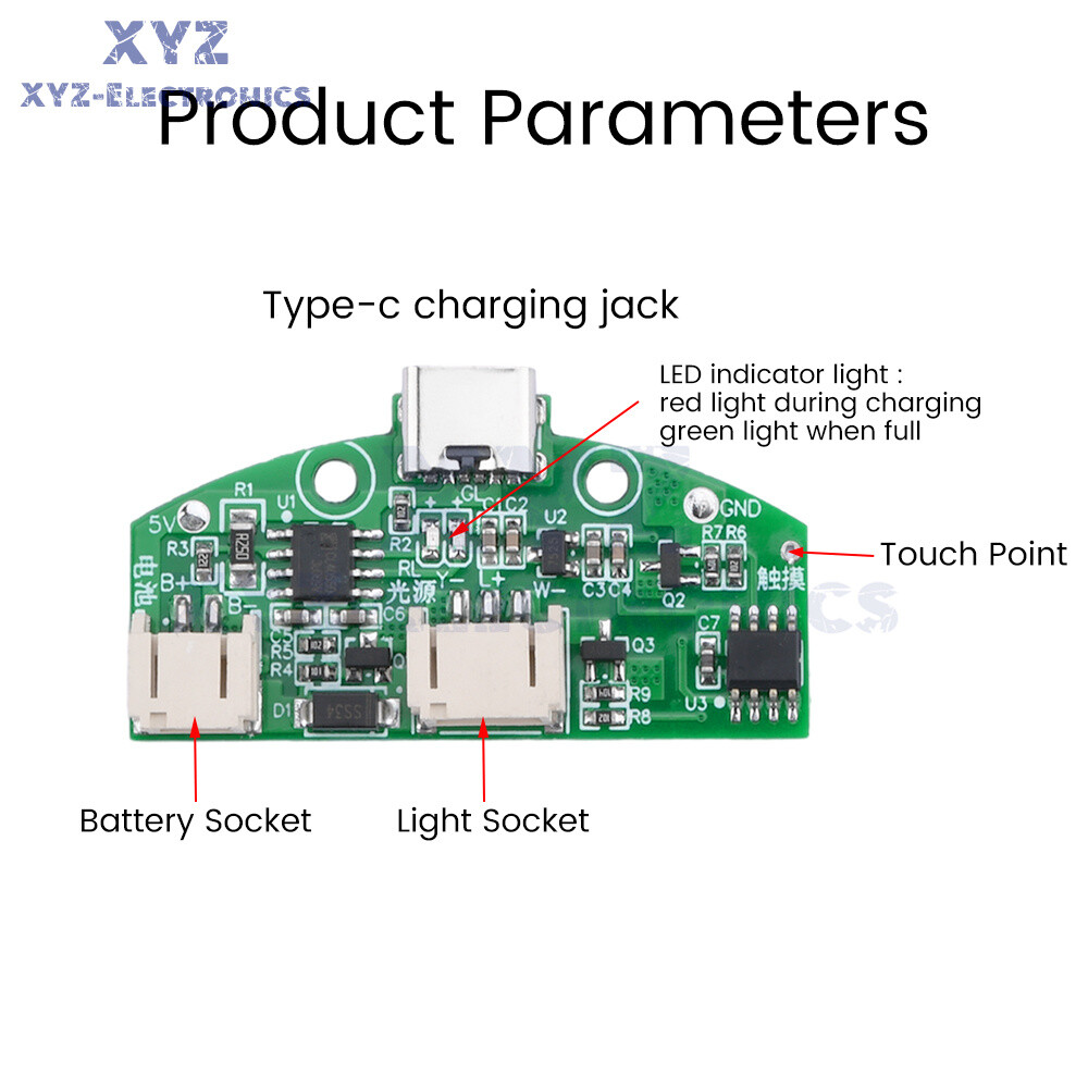 Table Lamp Circuit Board USB Charging Dimming LED Touch Light Control Module