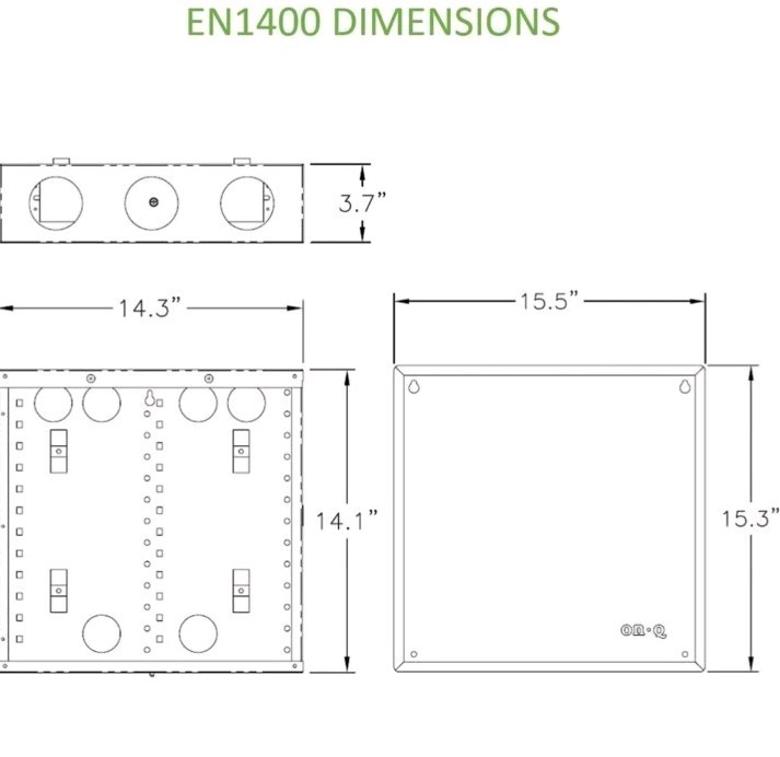 Legrand 14" Structured Media Enclosure EN1400