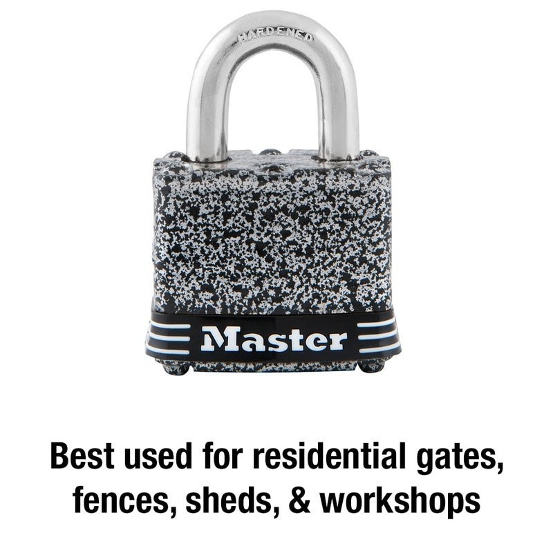 Laminated Steel Padlock Rust Resistant Durable Cut Resistant Security Lock 40mm