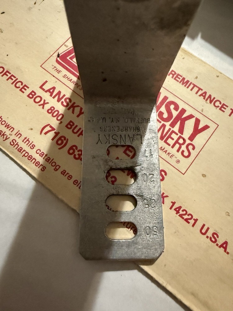 Vintage Lansky Stone Sharpening Kit 1987 Knife Sharpener ￼
