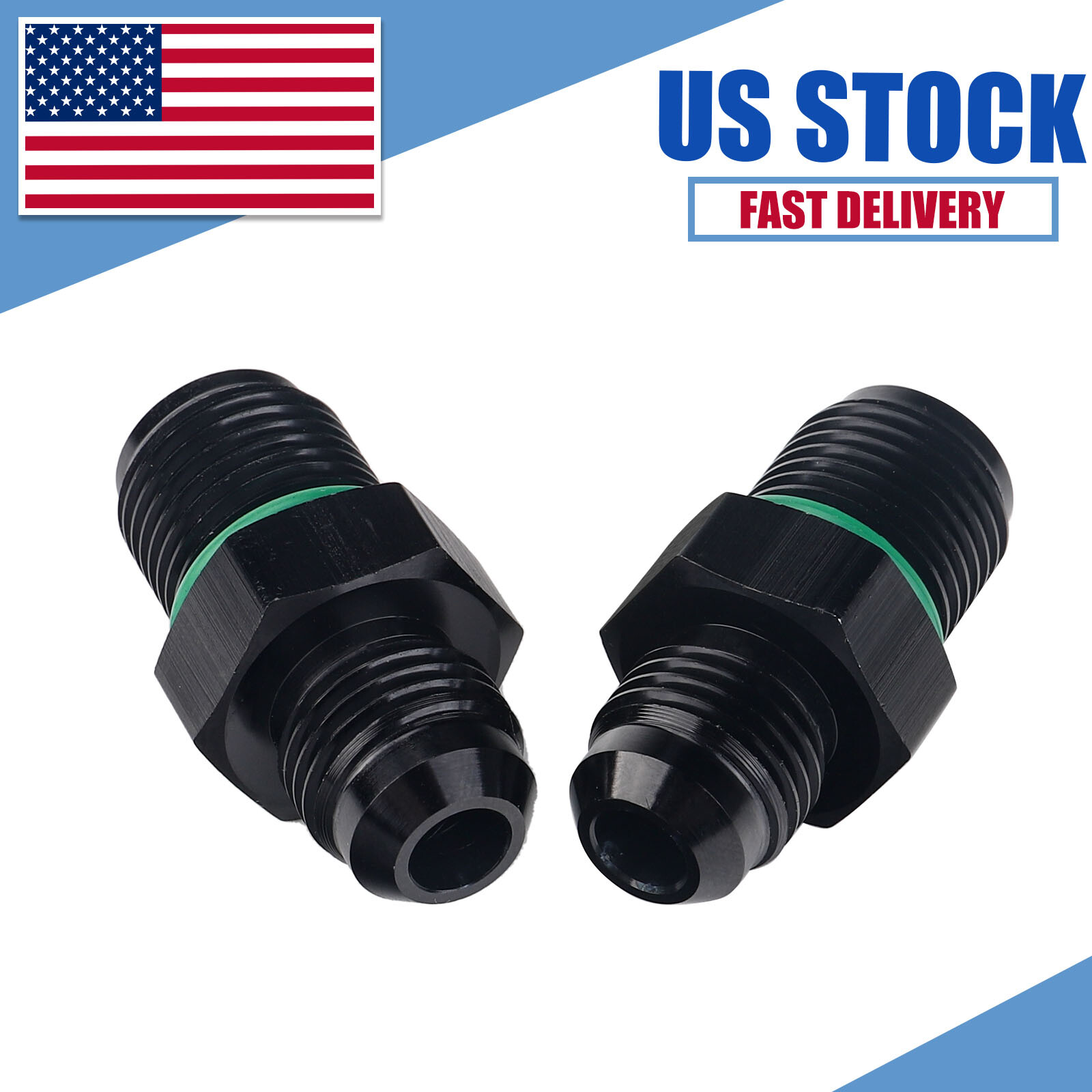 -6AN 6AN Male Flare to 5/8"-18 Inverted Flare Adapter Fitting Fit 40K Tru Cooler