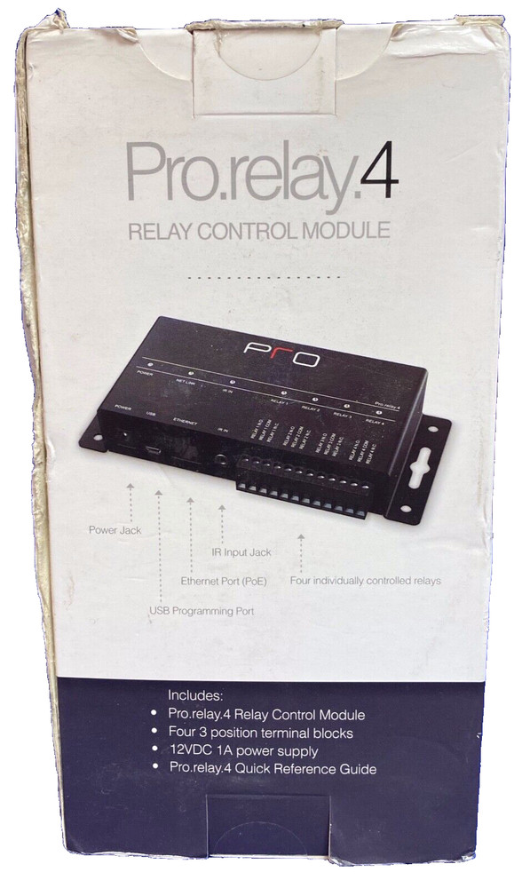 PRO, Pro.Relay.4,Relay Control Module, IR input, PoE, Surface mount, NEW