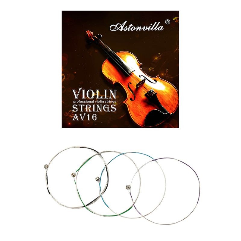 4Pcs/Set Violin String E-A-D-G Core Fiddle String Replacement for 3/4 4/4 Violin