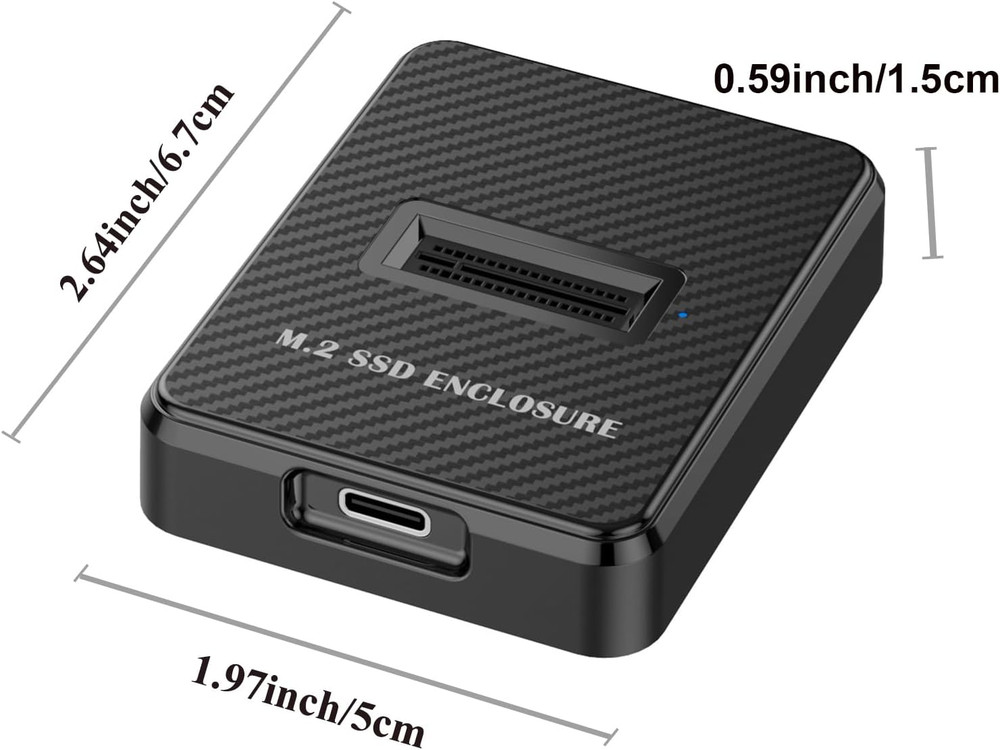 Nvme & SATA M.2 Reader/Writer, M.2 SSD to USB-A/C Reader Adapter Compatible with