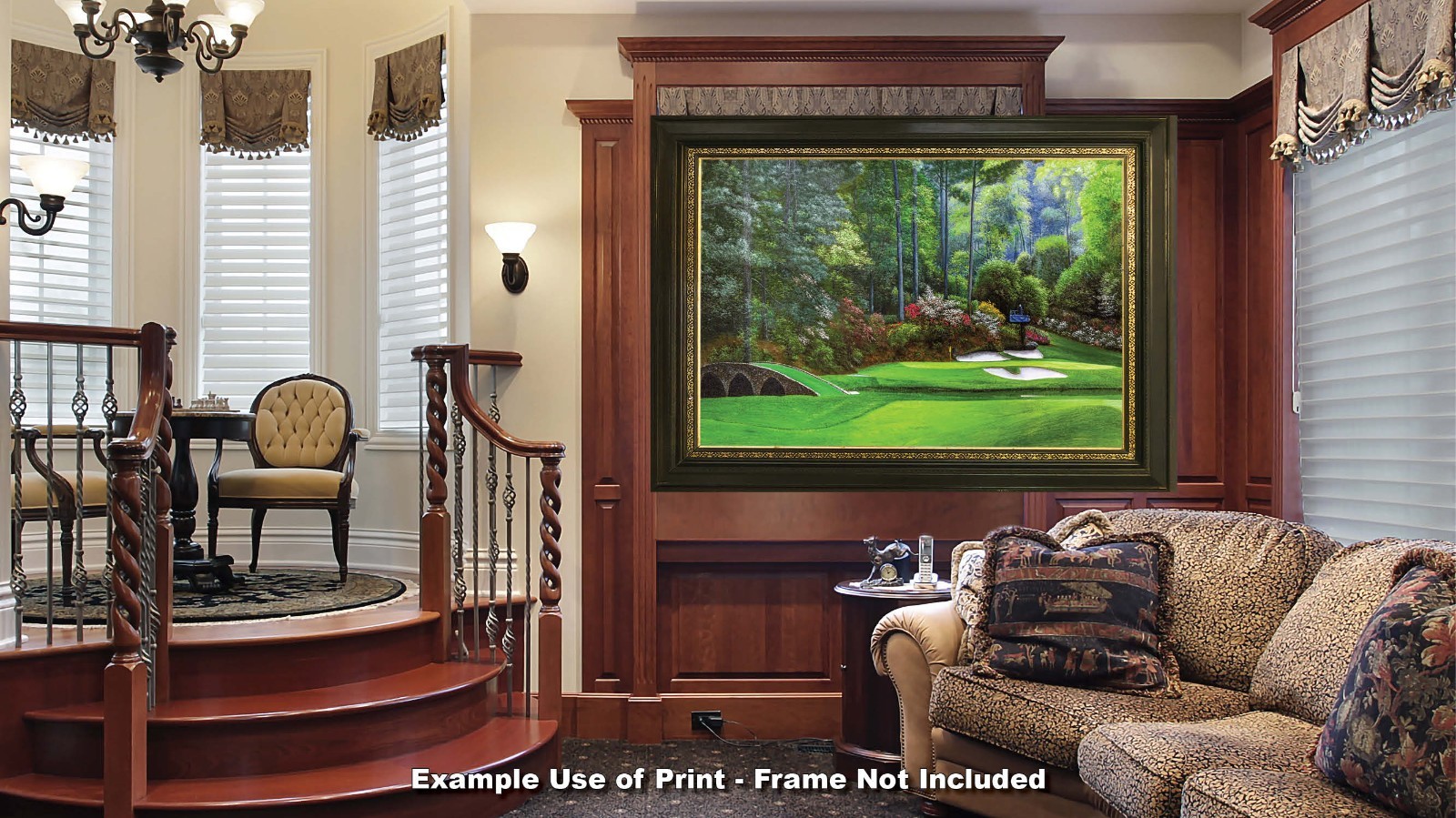 Augusta National Golf Hole 12 Golden Bell Masters Amen Corner PGA Art Print Ri4