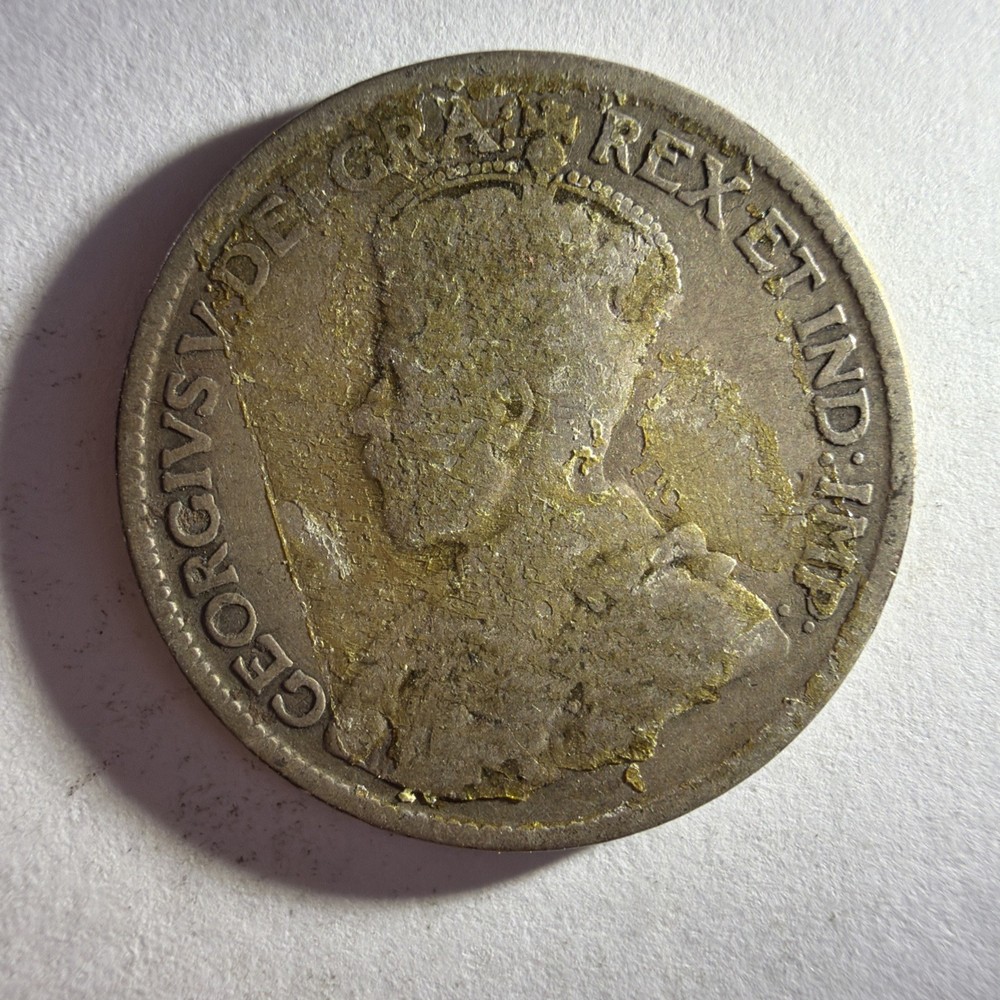 1917 - Canada -  25 Cent - Silver Quarter - 350