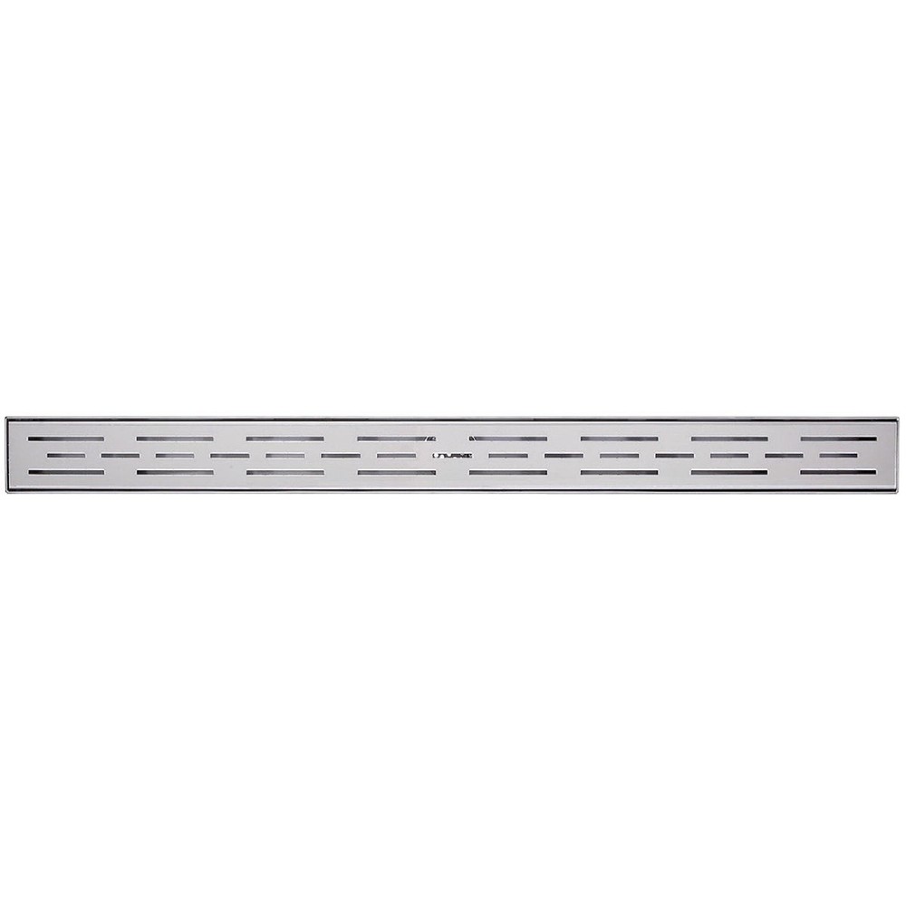 B&K 24 In. Linear Shower Drain Offset Pattern Grate Chrome 133-001G01 B&K