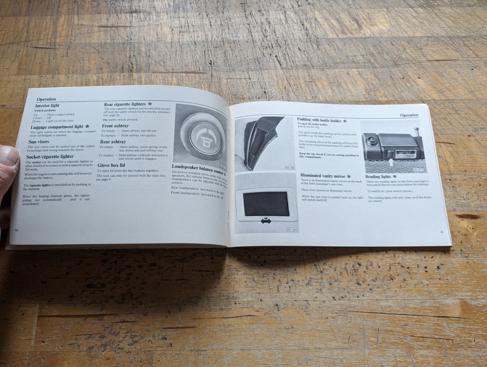 1981 Audi 100 Instruction Manual