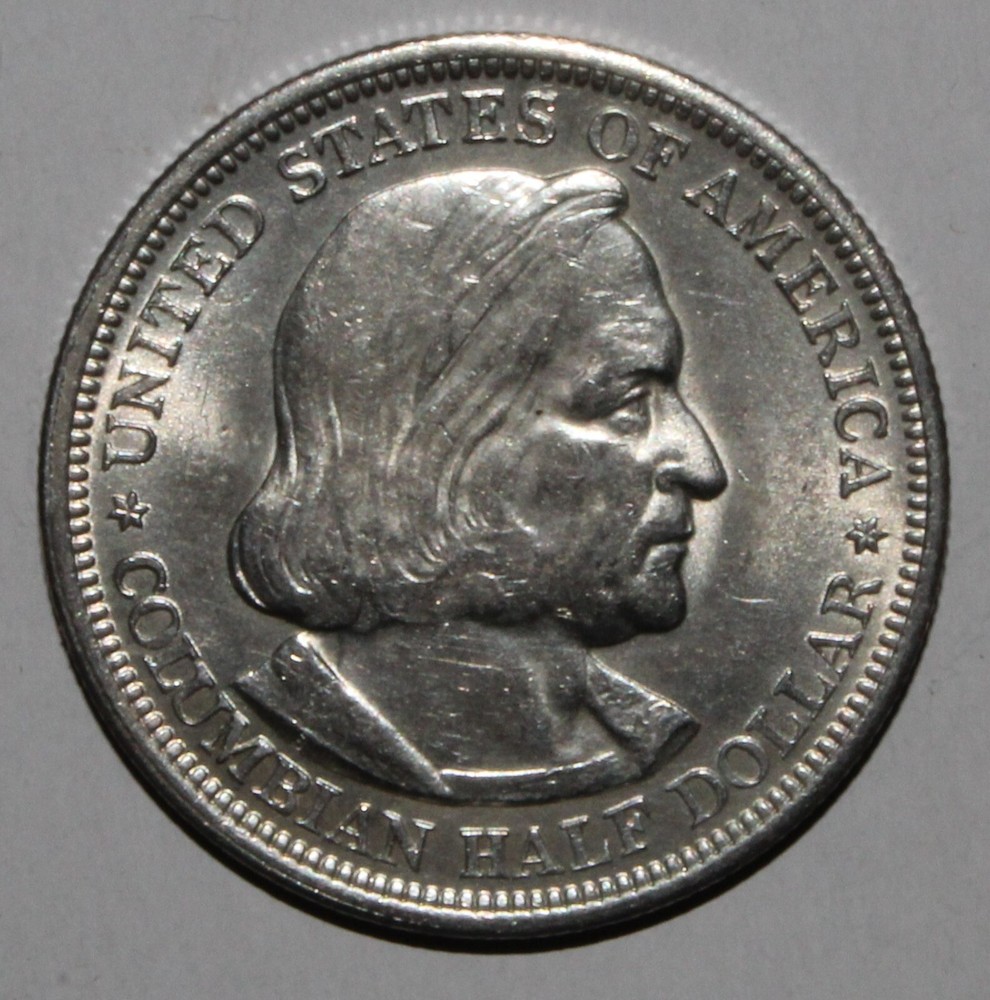 1893 MS BU Columbian Silver Half Dollar