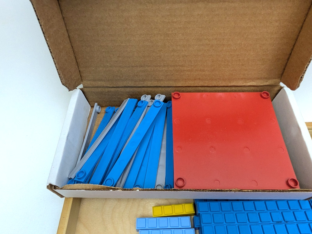 Math U See Manipulatives Integer Block & Algebra/Decimal Insert Kits Lot w/ Case
