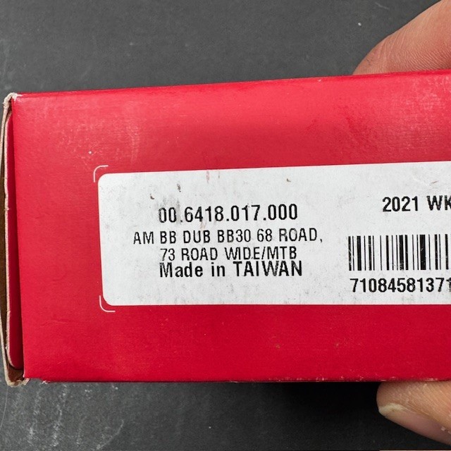 Sram DUB PF30, PF-92 and BB30 Bottom brackets