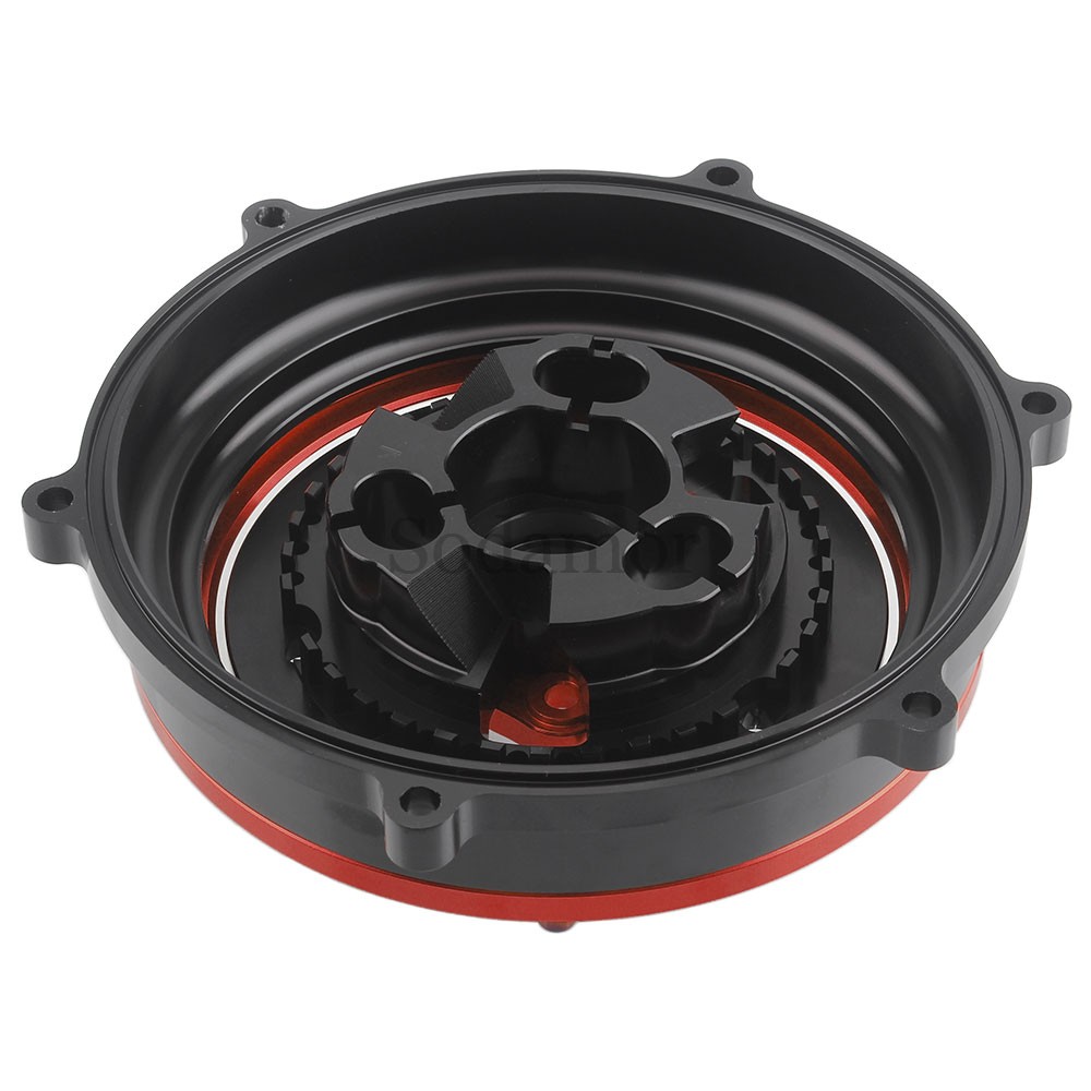 CNC Racing Engine Clear Clutch Cover Spring Retainer For Ducati Panigale V4 18+