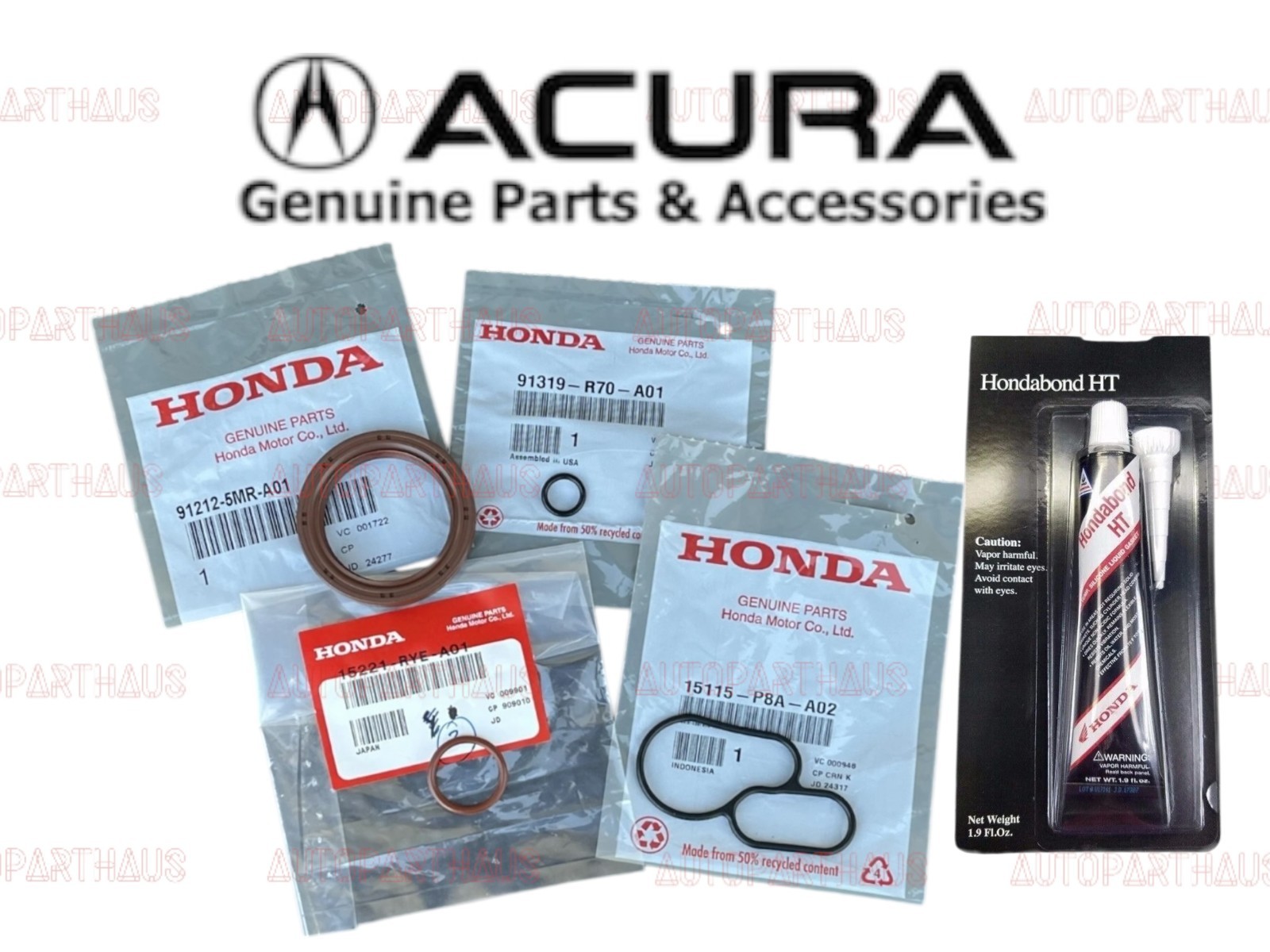 07 - 13 ACURA MDX V6 OIL PUMP SEAL RESEAL KIT GENUINE OEM