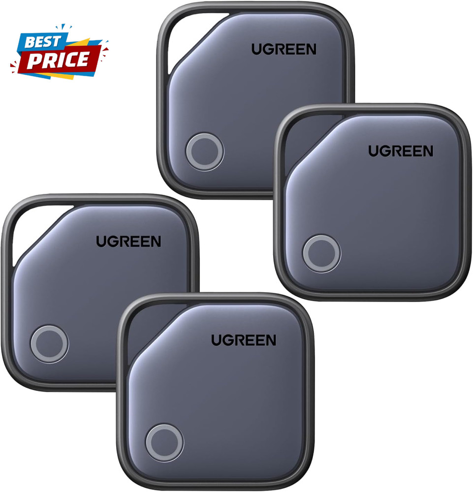 Finetrack Air Tracker Tags (Ios Only) 4 Pack, 2-Year Replaceable Battery Bluetoo