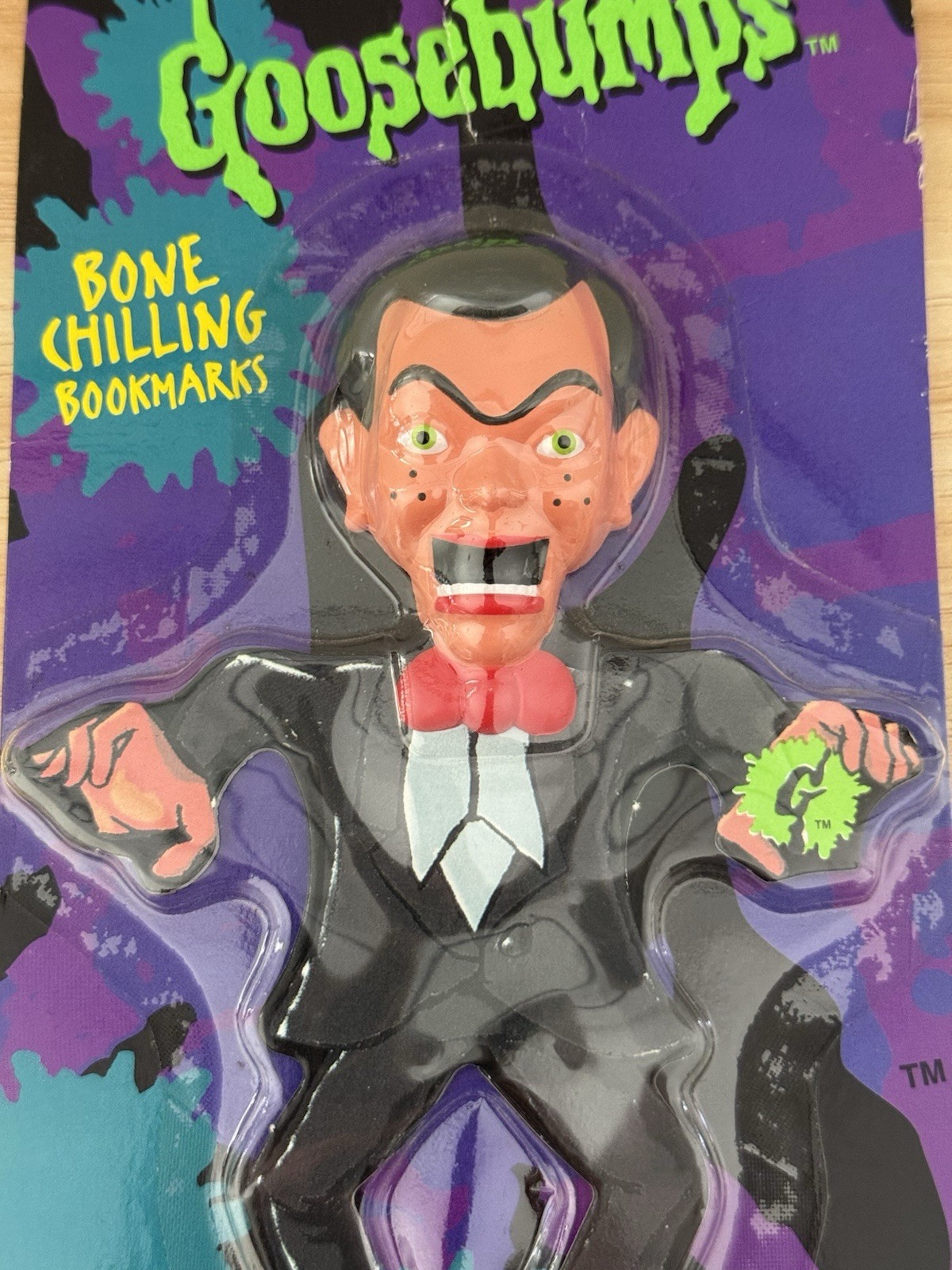 1996 Goosebumps Slappy Bone Chilling Bookmark Happiness Express Rare NIB