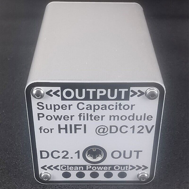15V 5F Super Capacitor Power Filter Module for Hifi Line EMI Filter DC2.1 #TOP