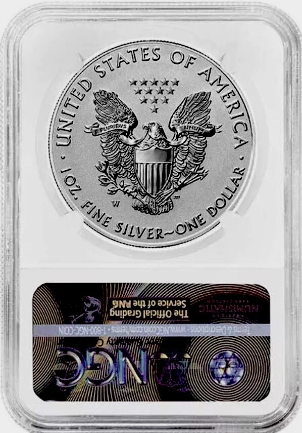 2021 REVERSE PROOF SILVER EAGLE DESIGNER SET NGC PF70 T1 W & T2 S FIRST RELEASE