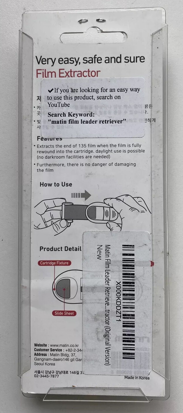 MATIN - Film Picker 7 Extractor Retriever For 135 Film , No dark room Needed,NEW