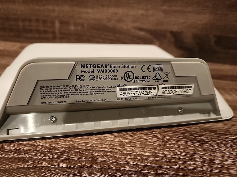 Netgear SecurityBaseStation Wireless Wi-Fi Router VMB3000 Hub UNIT ONLY