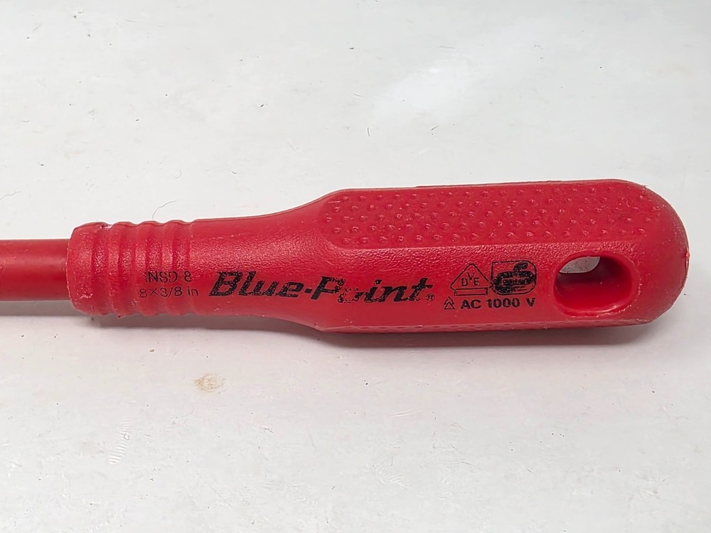 Blue-Point Tools INSD 8 Electronics Precision Flat Slotted Screwdriver 8 x 3/8"