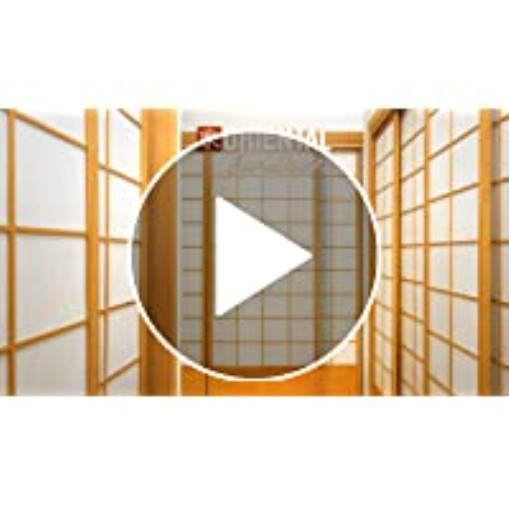 Oriental Furniture 24" Floral Blue & White Porcelain Umbrella Stand