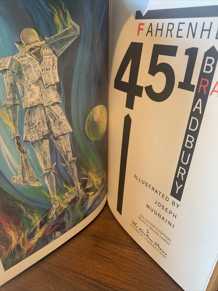 Easton Press Fahrenheit 451 Ray Bradbury Sci Fi Classic Leatherbound Book