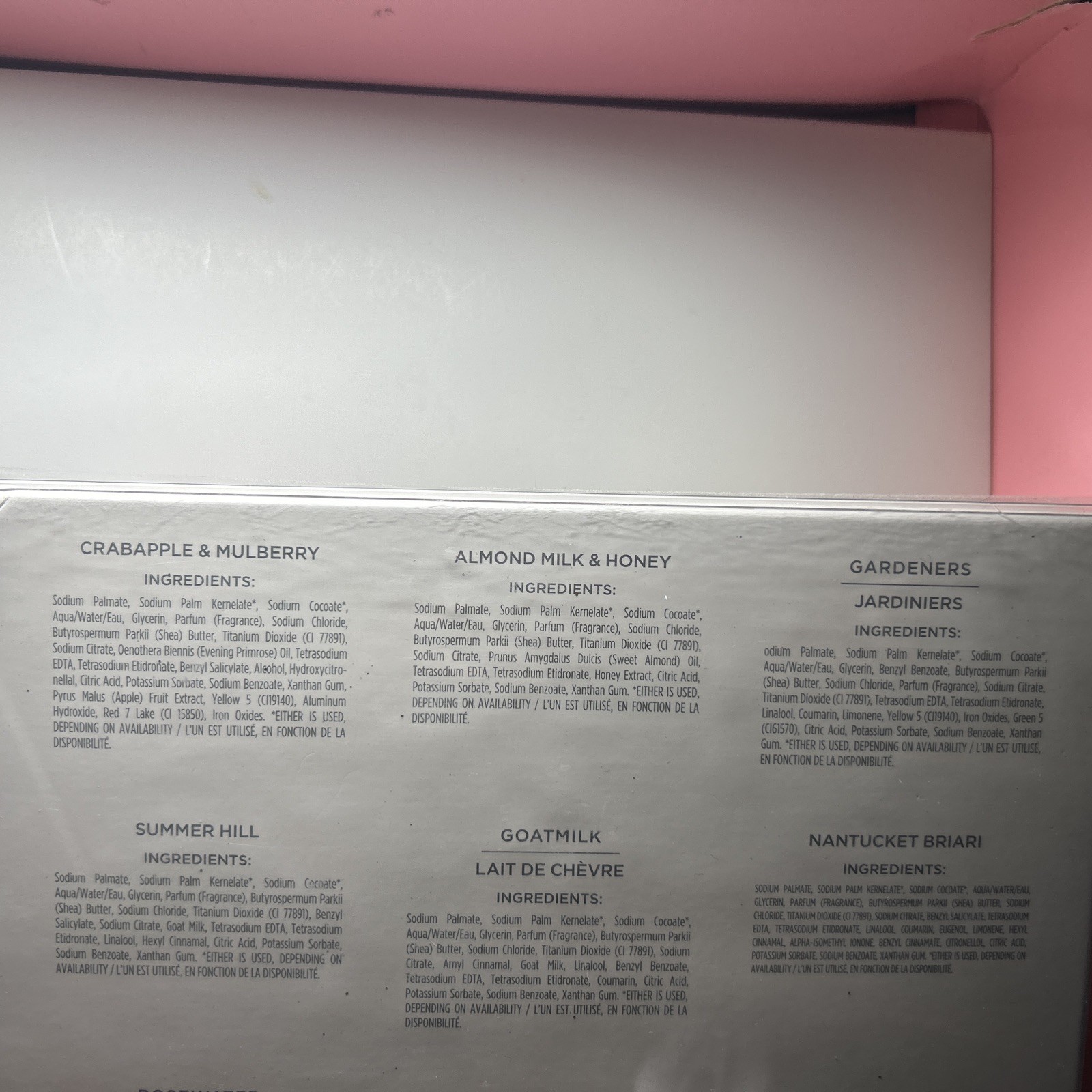 CRABTREE & EVELYN Heritage Triple Milled Soap 9 x 3.5oz Bars NIB