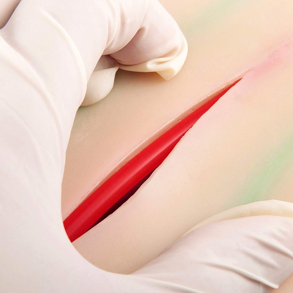 Realistic IV Injection Training Pad with 4 Embedded Veins & Blood Return Feature