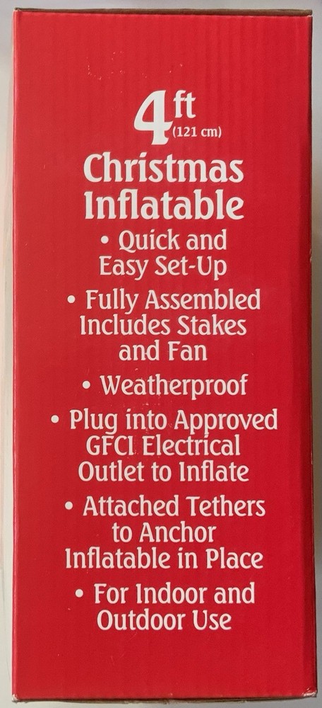 Christmas Inflatable Santa 4ft