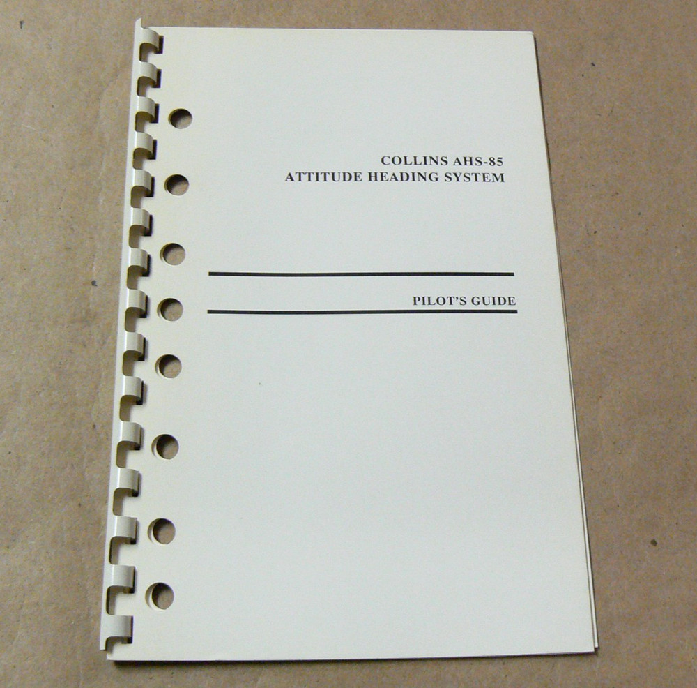Collins AHS-85 Attitude Heading System Pilot's Guide