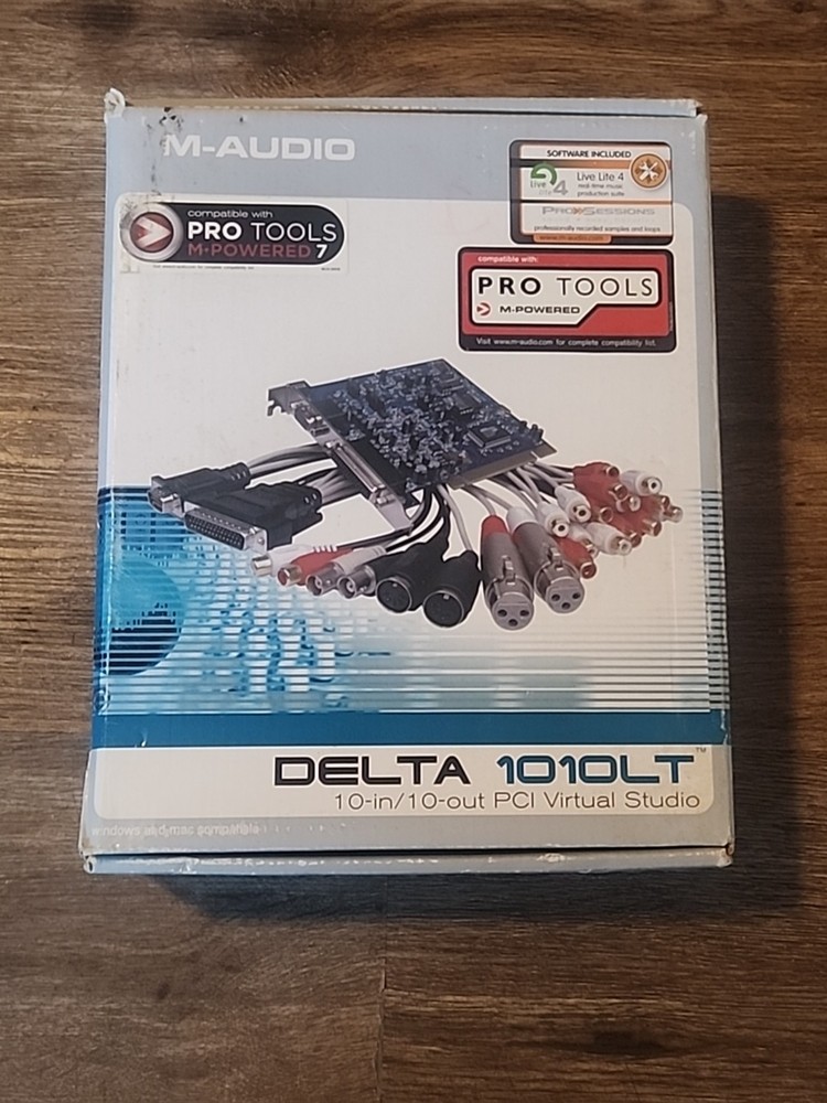 M-Audio Delta 1010LT PCI Audio Interface with Cables AND BOX UNTESTED