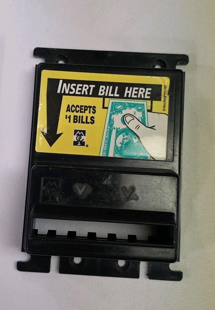 Bill Acceptor Cover For Vending Machine "Insert Bill Here Accepts $1" Mars