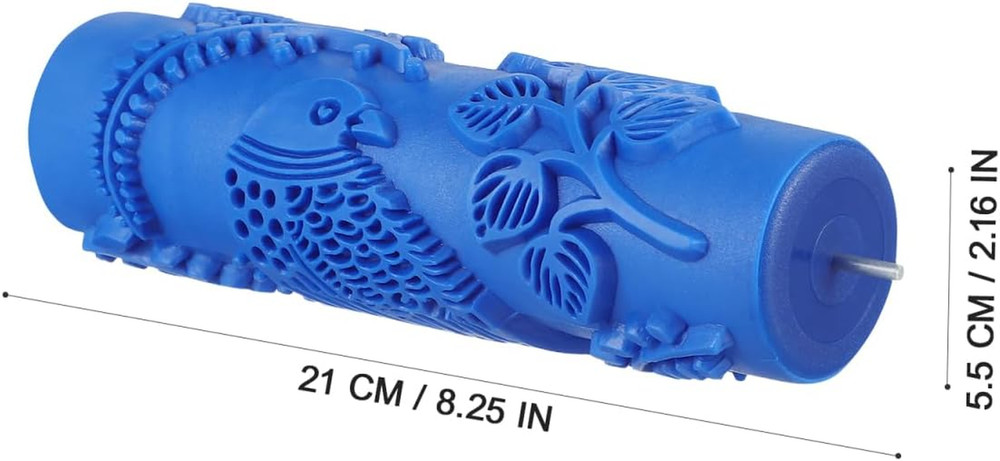 7'' Decorative Rubber Paint Roller with Design Patterns for DIY Wall...