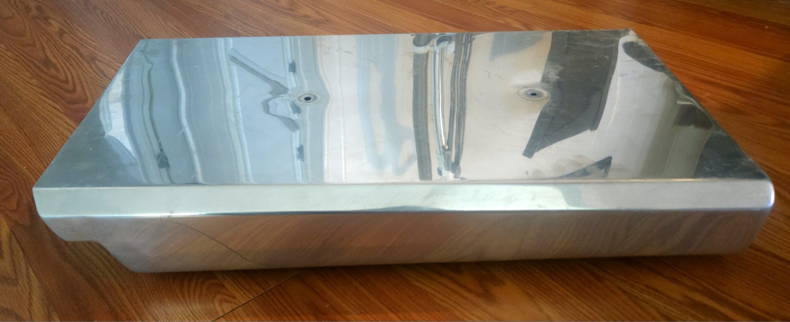 Vintage Polished Aluminum Dual Carb Drag Race Scoop Boat Hot Rod Holley 4150 NR!